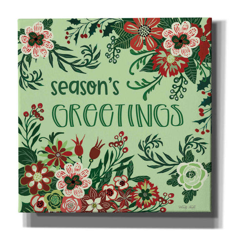 Image of 'Season's Greetings Florals' by Cindy Jacobs, Canvas Wall Art