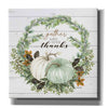 'Gather and Give Thanks Wreath' by Cindy Jacobs, Canvas Wall Art