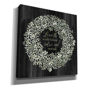 'Leave the World Behind Wreath' by Cindy Jacobs, Canvas Wall Art