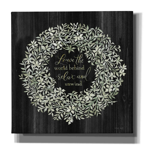 Image of 'Leave the World Behind Wreath' by Cindy Jacobs, Canvas Wall Art