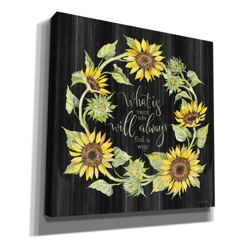 Image of 'What's Meant to Be Wreath' by Cindy Jacobs, Canvas Wall Art