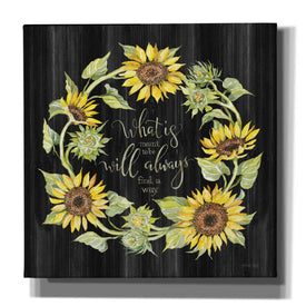 'What's Meant to Be Wreath' by Cindy Jacobs, Canvas Wall Art