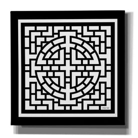 'Black & White Geo I' by Cindy Jacobs, Canvas Wall Art