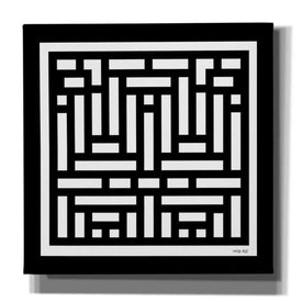 'Black & White Geo II' by Cindy Jacobs, Canvas Wall Art