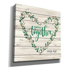 'Gather Together Heart Wreath' by Cindy Jacobs, Canvas Wall Art