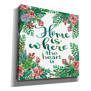 'Home Is Succulents' by Cindy Jacobs, Canvas Wall Art