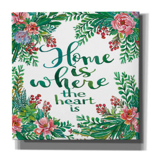 'Home Is Succulents' by Cindy Jacobs, Canvas Wall Art