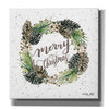 'Christmas Pinecone Wreath' by Cindy Jacobs, Canvas Wall Art