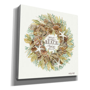 'Best Escape Shell Wreath' by Cindy Jacobs, Canvas Wall Art