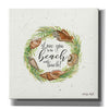 'Love You to the Beach Shell Wreath' by Cindy Jacobs, Canvas Wall Art