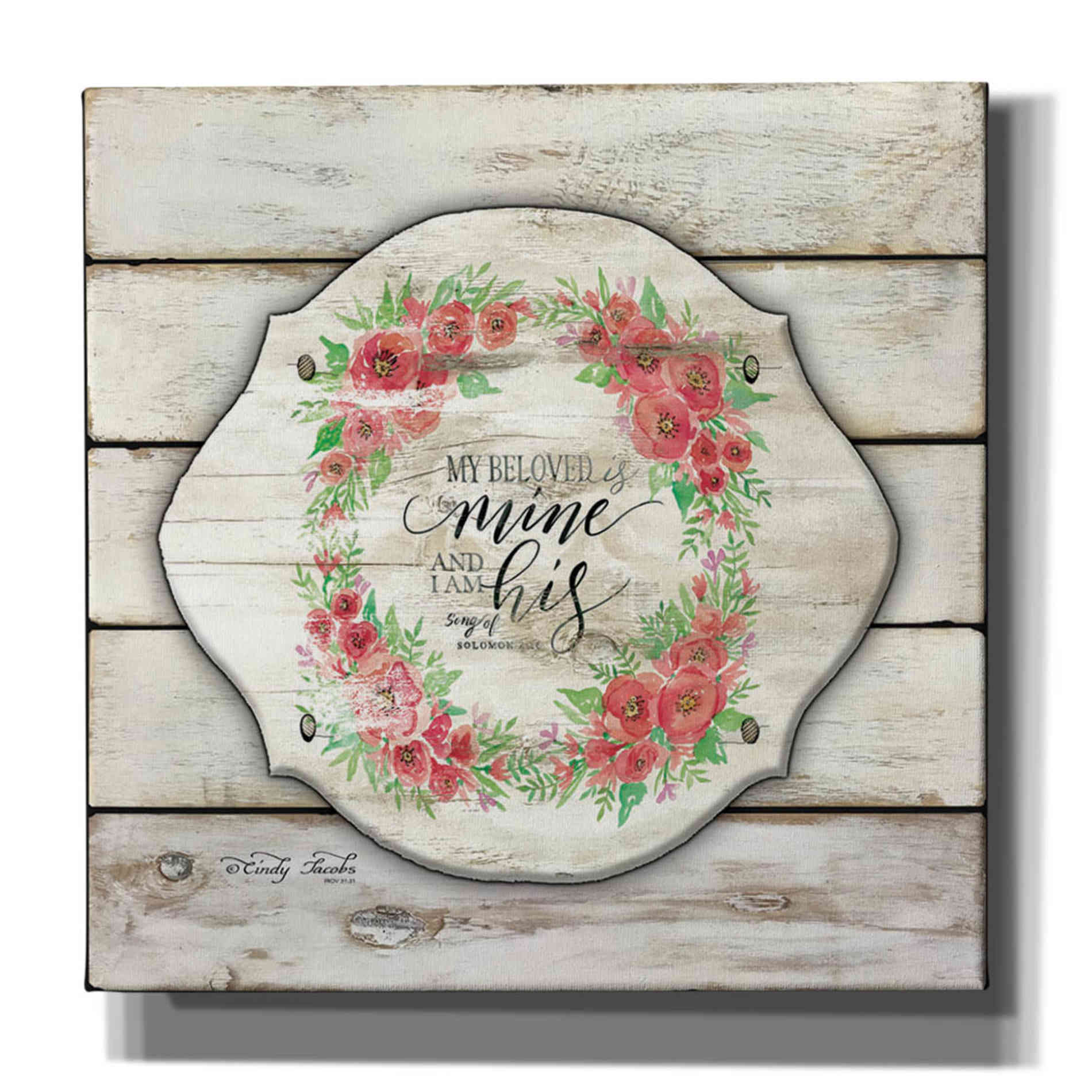 'My Beloved is Mine' by Cindy Jacobs, Canvas Wall Art