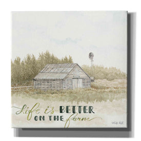 'Life is Better on the Farm' by Cindy Jacobs, Canvas Wall Art