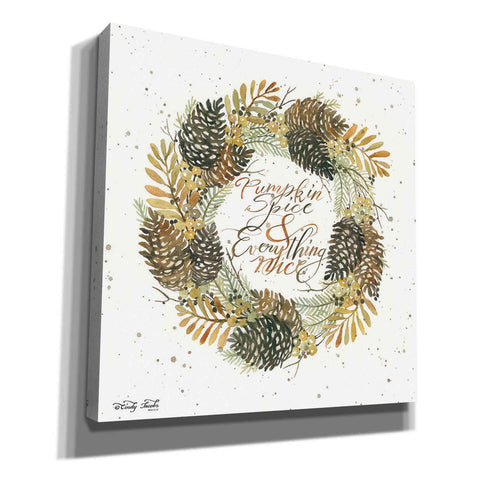 Image of 'Pumpkin Spice Wreath' by Cindy Jacobs, Canvas Wall Art