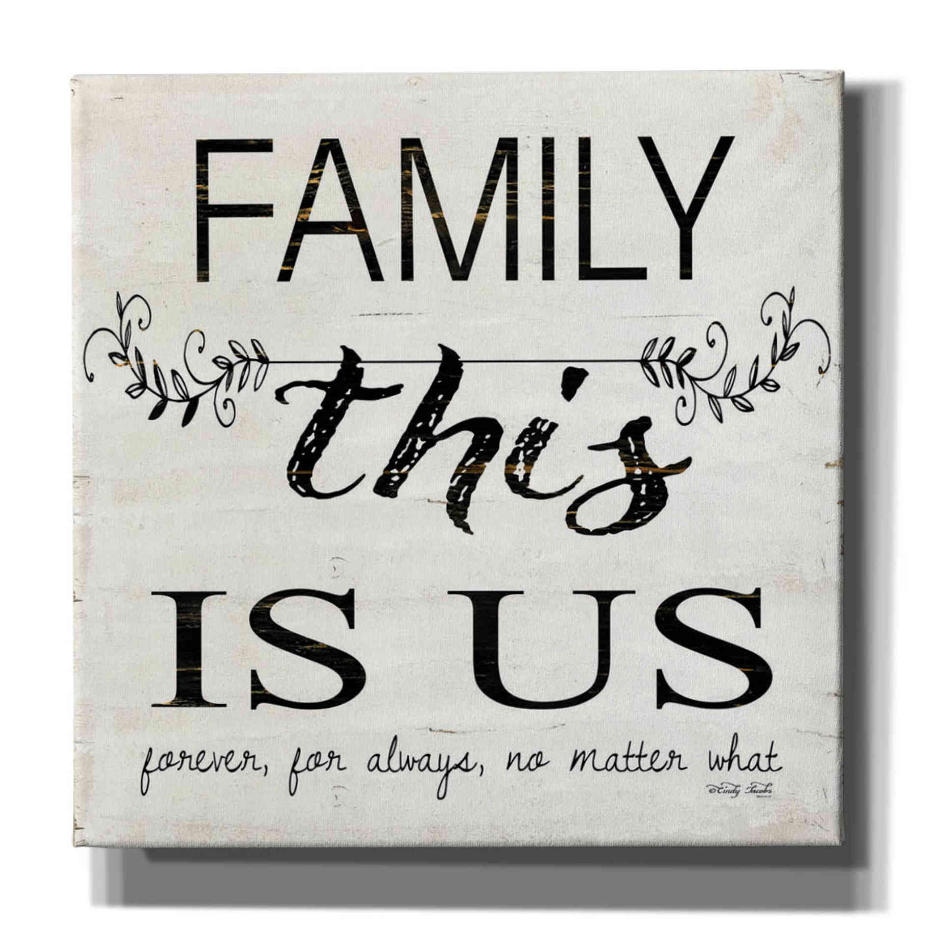 'Family - This is Us' by Cindy Jacobs, Canvas Wall Art