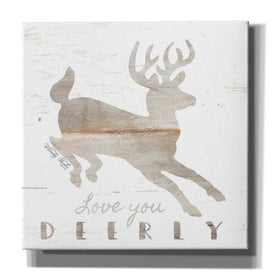 'Love You Deerly' by Cindy Jacobs, Canvas Wall Art