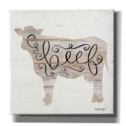 Image of 'Beef in Beige' by Cindy Jacobs, Canvas Wall Art