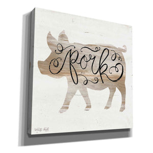 'Pork in Beige' by Cindy Jacobs, Canvas Wall Art