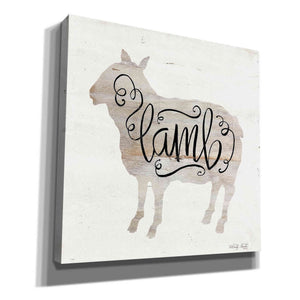 'Lamb in Beige' by Cindy Jacobs, Canvas Wall Art