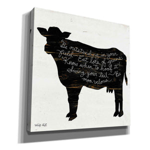 'Cow - Be Outstanding' by Cindy Jacobs, Canvas Wall Art