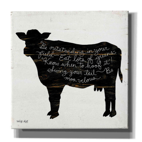 Image of 'Cow - Be Outstanding' by Cindy Jacobs, Canvas Wall Art