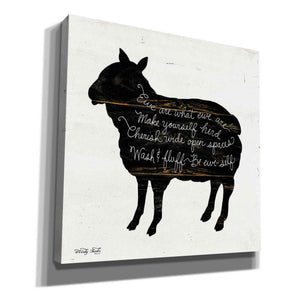 'Sheep - Make Yourself Herd' by Cindy Jacobs, Canvas Wall Art