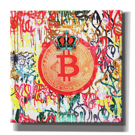'Bitcoin Graffiti Art 5' by Irena Orlov, Canvas Wall Art