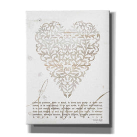 'Love Never Fails with Heart' by Cindy Jacobs, Canvas Wall Art