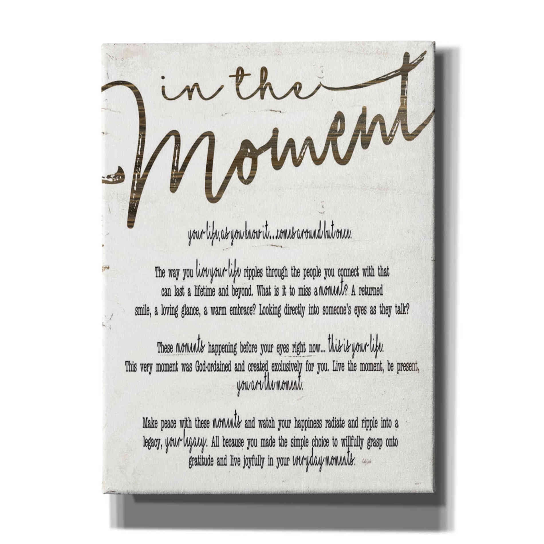 'In The Moment' by Cindy Jacobs, Canvas Wall Art