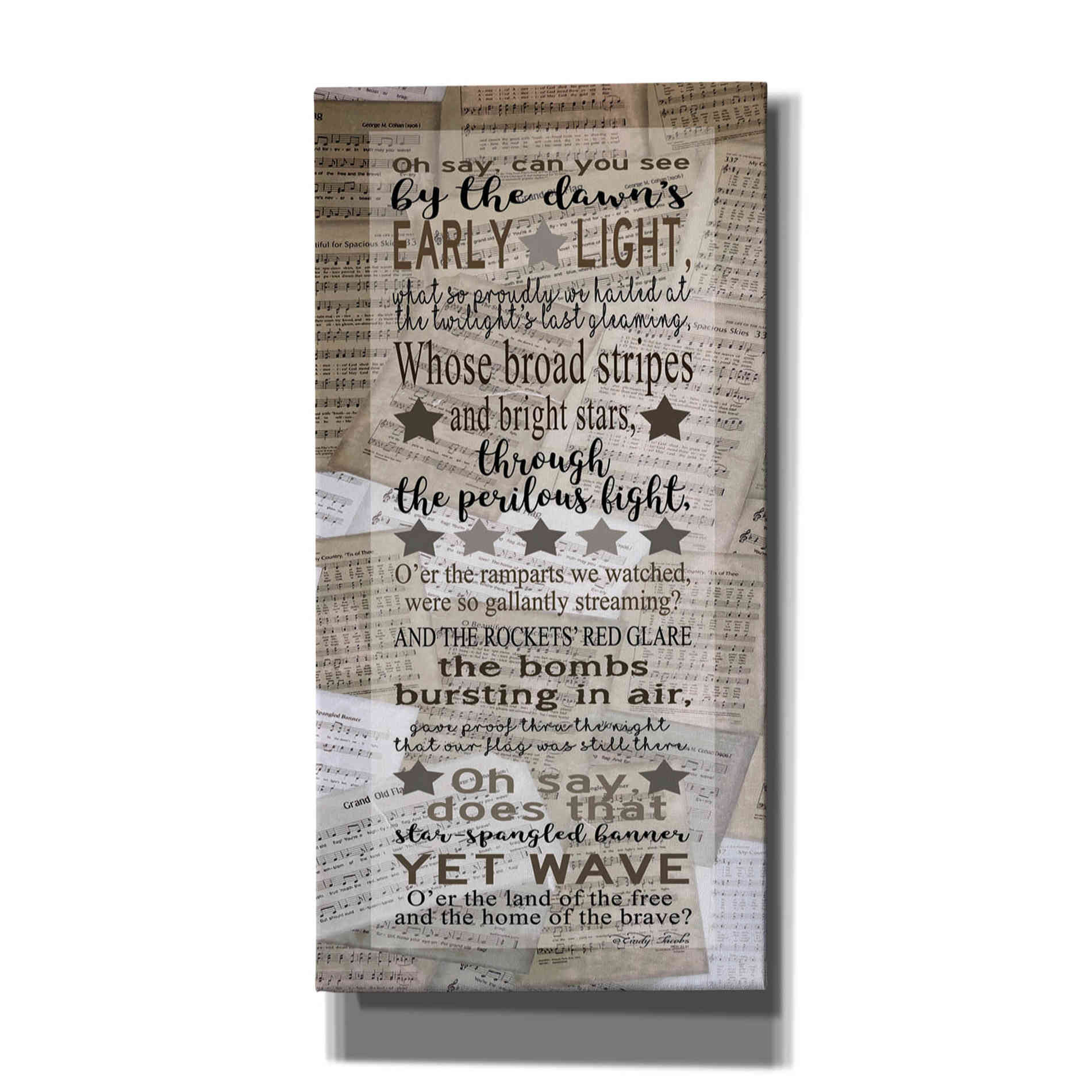 'Oh Say Can You See' by Cindy Jacobs, Canvas Wall Art