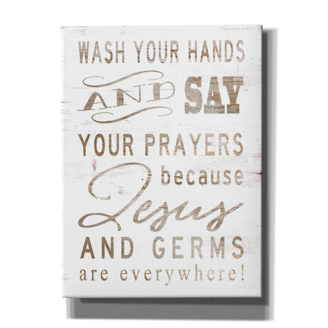 Image of 'Wash Your Hands' by Cindy Jacobs, Canvas Wall Art