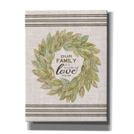 'Our Family Wreath' by Cindy Jacobs, Canvas Wall Art