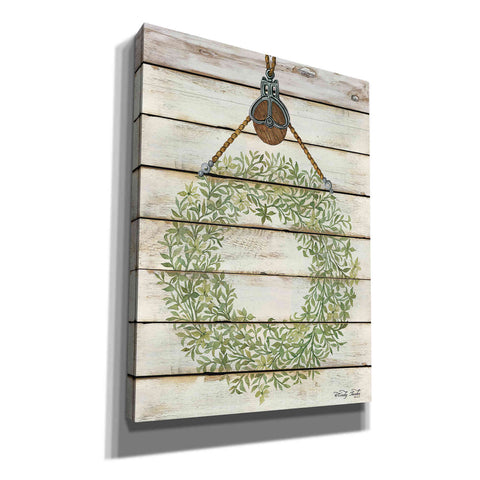 Image of 'Pully Hanging Wreath' by Cindy Jacobs, Canvas Wall Art