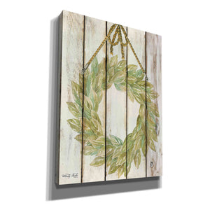 'Rope Hanging Wreath' by Cindy Jacobs, Canvas Wall Art