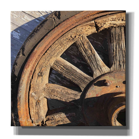 'Old Wheel I' by Cindy Jacobs, Canvas Wall Art