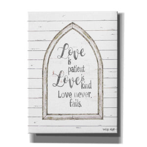 'Love is Patient Arch' by Cindy Jacobs, Canvas Wall Art
