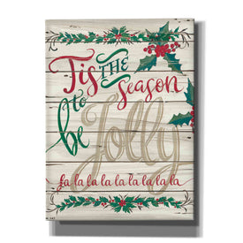 'Tis the Season Shiplap' by Cindy Jacobs, Canvas Wall Art