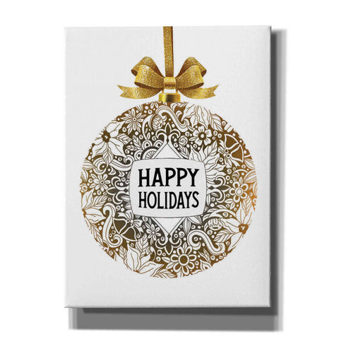 Image of 'Happy Holidays Ornament' by Cindy Jacobs, Canvas Wall Art