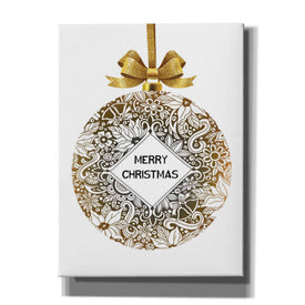 'Merry Christmas Ball Ornament' by Cindy Jacobs, Canvas Wall Art