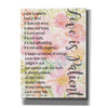 'Floral Love is Patient' by Cindy Jacobs, Canvas Wall Art