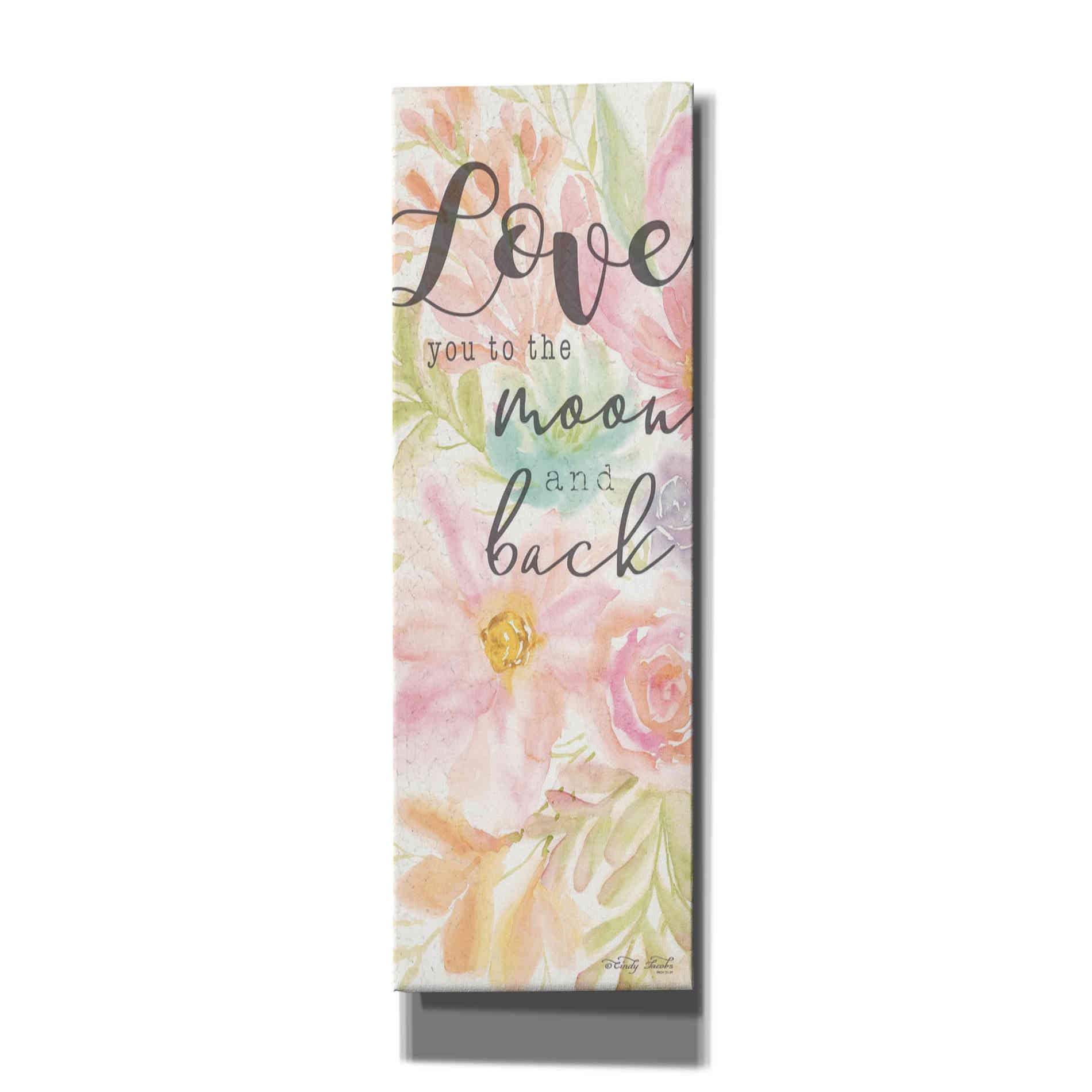 'I Love You to the Moon and Back' by Cindy Jacobs, Canvas Wall Art