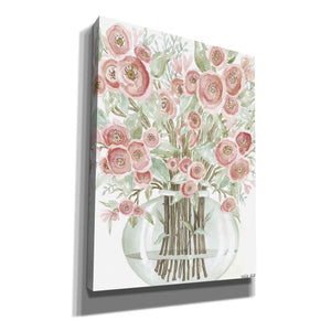 'Blush Roses' by Cindy Jacobs, Canvas Wall Art