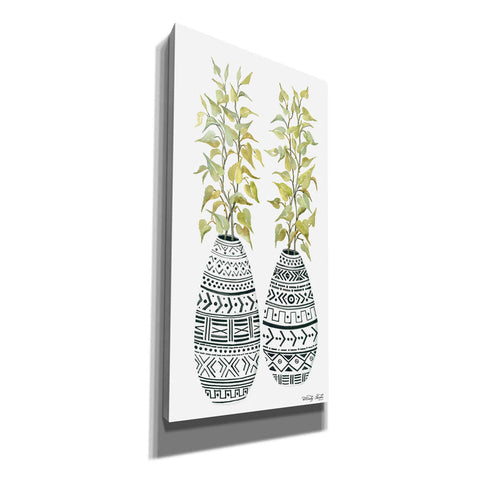 Image of 'Mud Cloth Vase II' by Cindy Jacobs, Canvas Wall Art