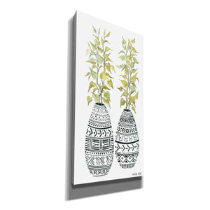 'Mud Cloth Vase II' by Cindy Jacobs, Canvas Wall Art