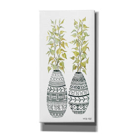 'Mud Cloth Vase II' by Cindy Jacobs, Canvas Wall Art