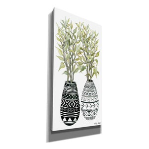 'Mud Cloth Vase III' by Cindy Jacobs, Canvas Wall Art