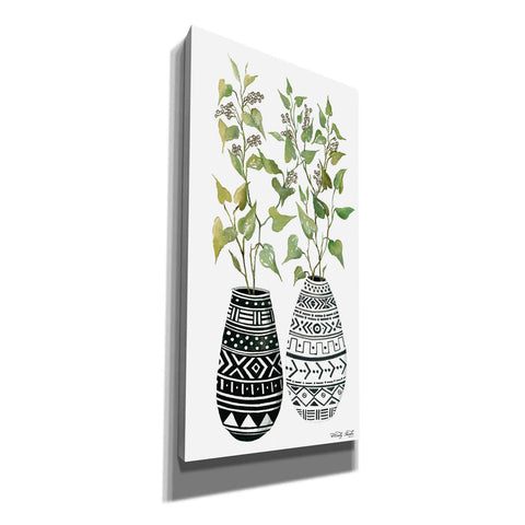 Image of 'Mud Cloth Vase IV' by Cindy Jacobs, Canvas Wall Art