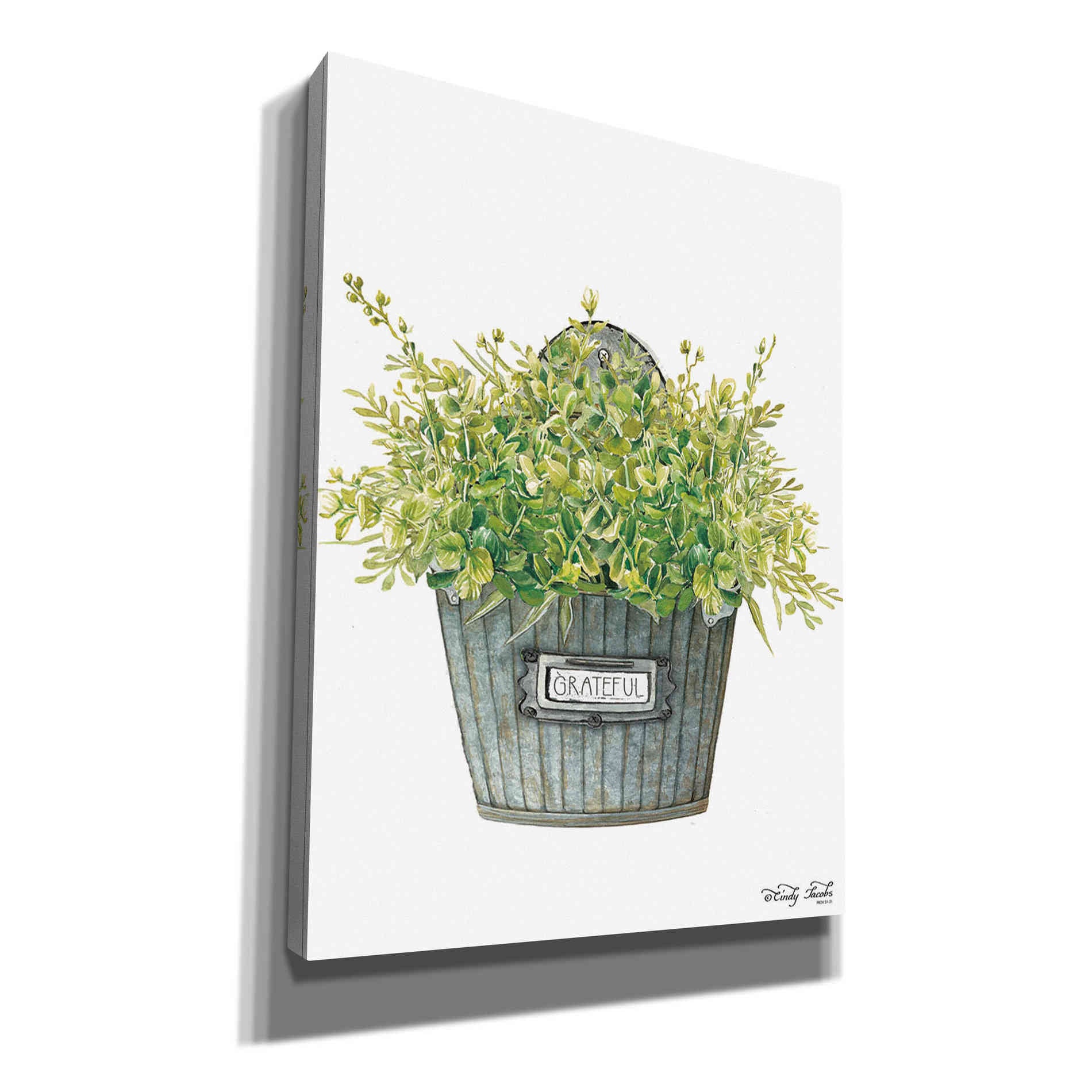 'Grateful Wall Box' by Cindy Jacobs, Canvas Wall Art