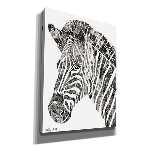 Image of 'Bright Zebra' by Cindy Jacobs, Canvas Wall Art