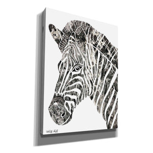 'Bright Zebra' by Cindy Jacobs, Canvas Wall Art
