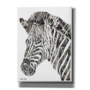 'Bright Zebra' by Cindy Jacobs, Canvas Wall Art